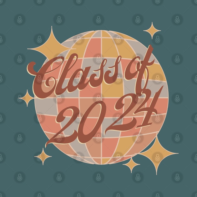 Class of 2024 seniors graduation retro vintage by Bailamor