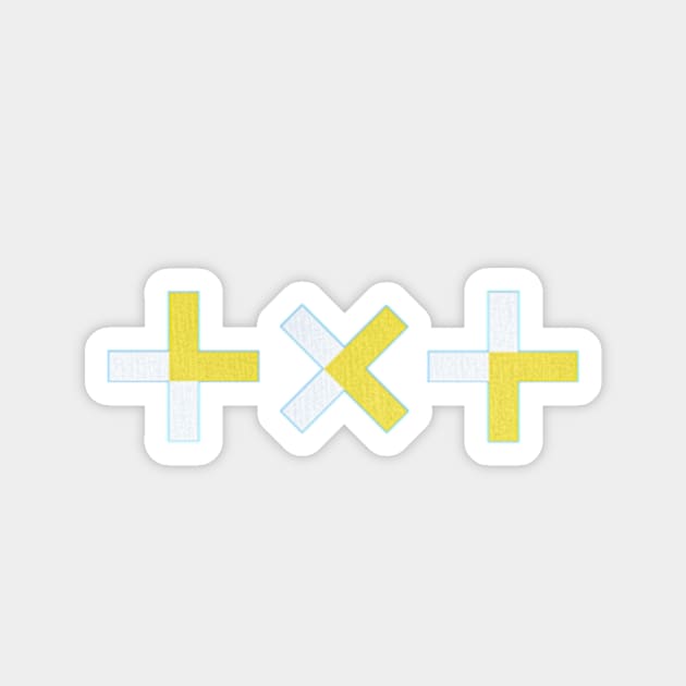 tomorrow x together - embroidered logo Magnet by tonguetied