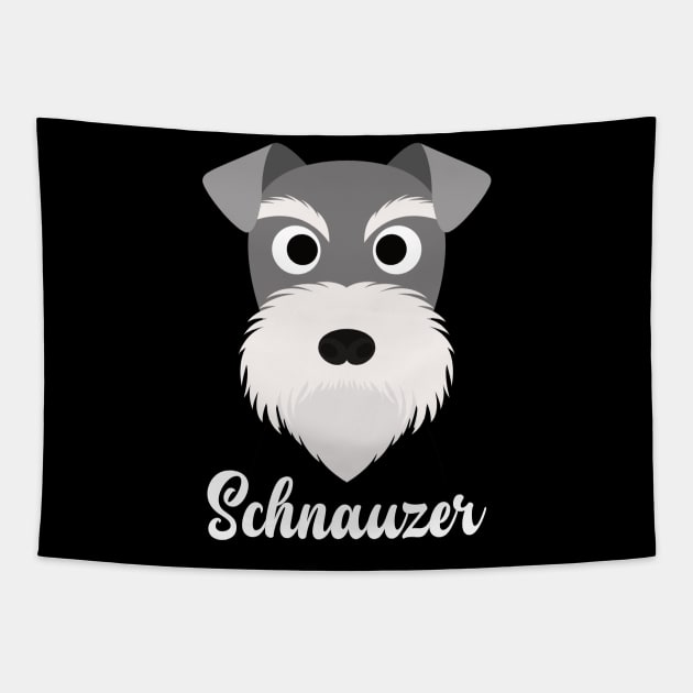 Schnauzer - Miniature Schnauzer Tapestry by DoggyStyles