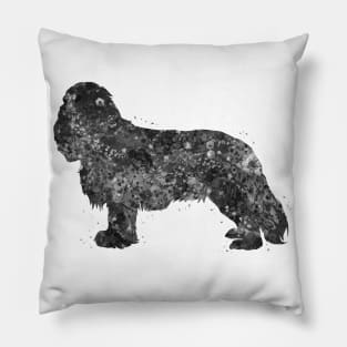 Cavalier King Charles Spaniel dog black and white Pillow