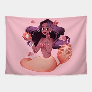 Mermaid girl Tapestry