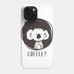 cute Koala want coffee Phone Case