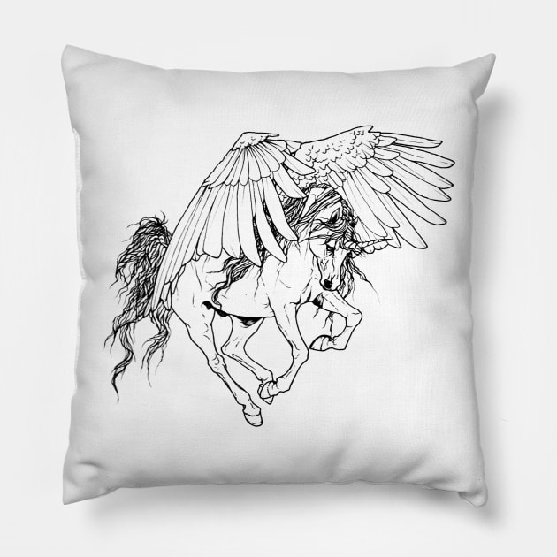 Pegasus Pillow by CaptainsLady