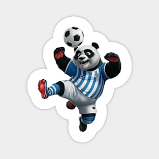 Soccer Panda - Striker Goals - Athletic Panda Football Shirt Magnet