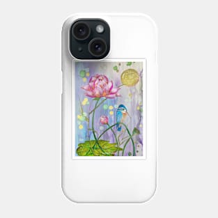 Kingfisher moon Phone Case