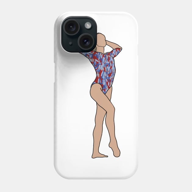 Olivia Greaves Gymnastics Drawing Phone Case by GrellenDraws