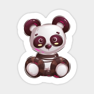 Cute Cartoon girl Panda Magnet