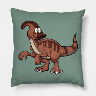 Happy Smiling Parasaurolophus Pillow