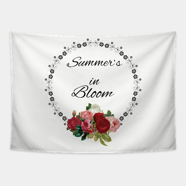 Summer's in Bloom Tapestry by tribbledesign