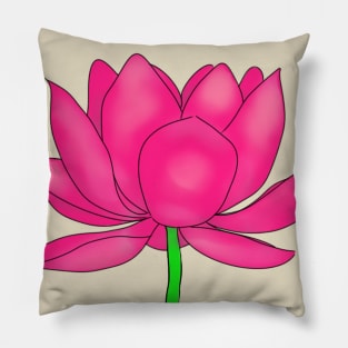 Pink Lotus Blossom Pillow