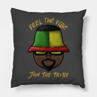 Feel the vibe join the tribe Pillow
