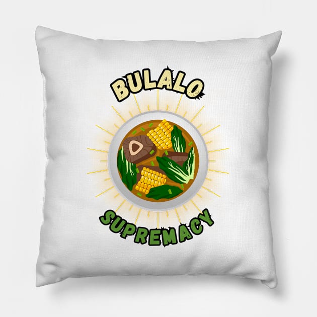 Bulalo Supremacy filipino food Pillow by Moonwing