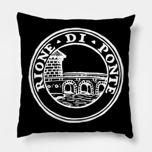 Rione Ponte w-text Pillow