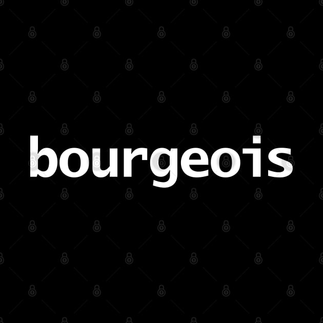 Bourgeois Typography White Text by ellenhenryart