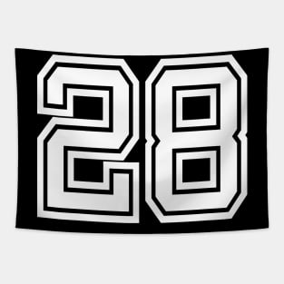 Numbers 28 for a sports team, group, or community Tapestry