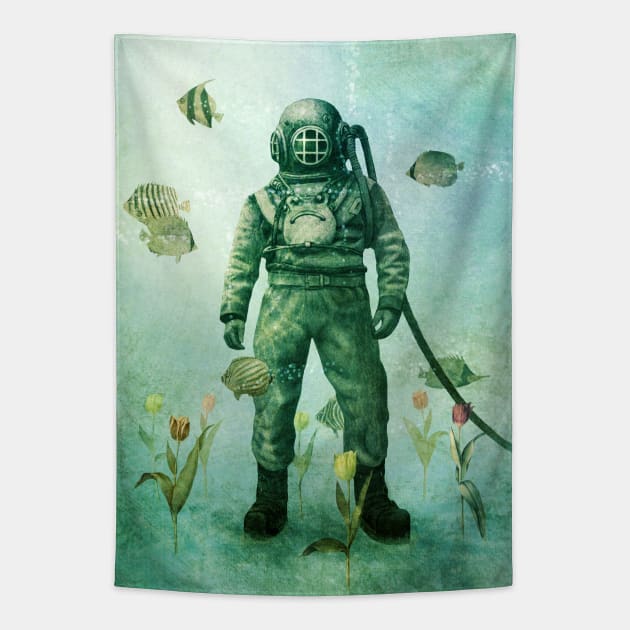 Deep Sea Garden Tapestry by Terry Fan