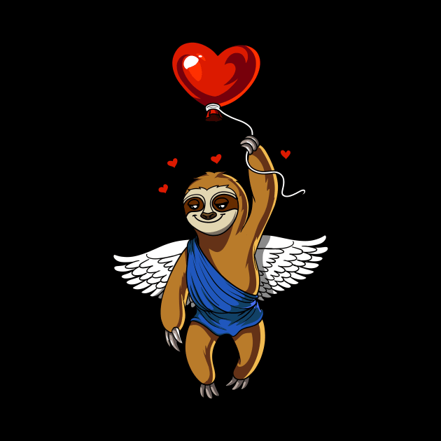 Sloth Love Heart Balloon by underheaven