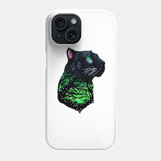 Panther with its jungle background Phone Case
