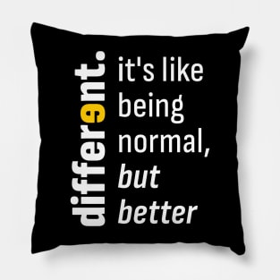 Different - Be Different Shirt for Autism Awareness Month Pillow