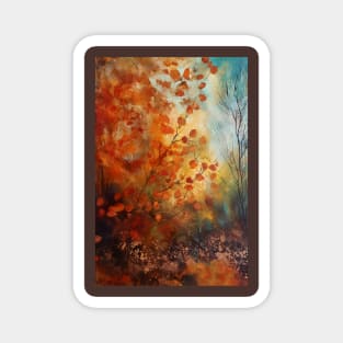 Rusty textured countryside autumn3 Magnet