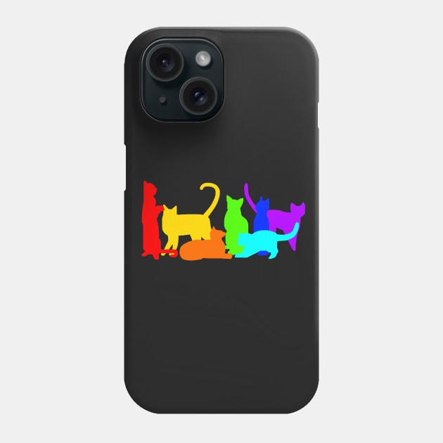 Rainbow Cats Phone Case by ChePanArt