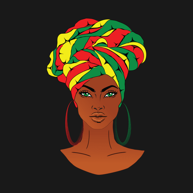 anime black girl colorful by medo art 1