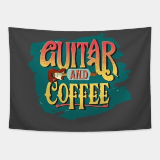 Coffee and Guitar Tapestry