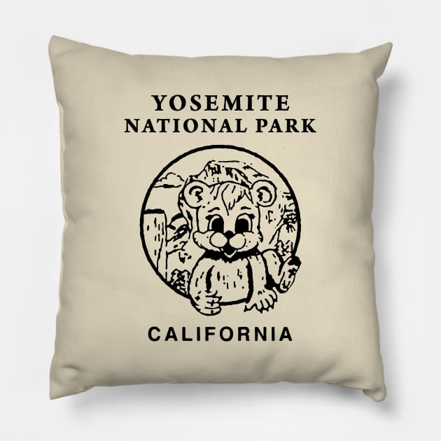 YOSEMITE NATIONAL PARK BEAR Pillow by BUNNY ROBBER GRPC