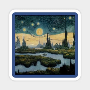 Starry Night in Kashyyyk Magnet