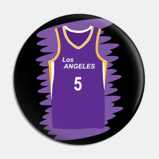 Los Angeles Sparks number 5 uniform Pin