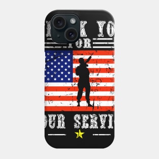 Veterans day thank you for your service Phone Case