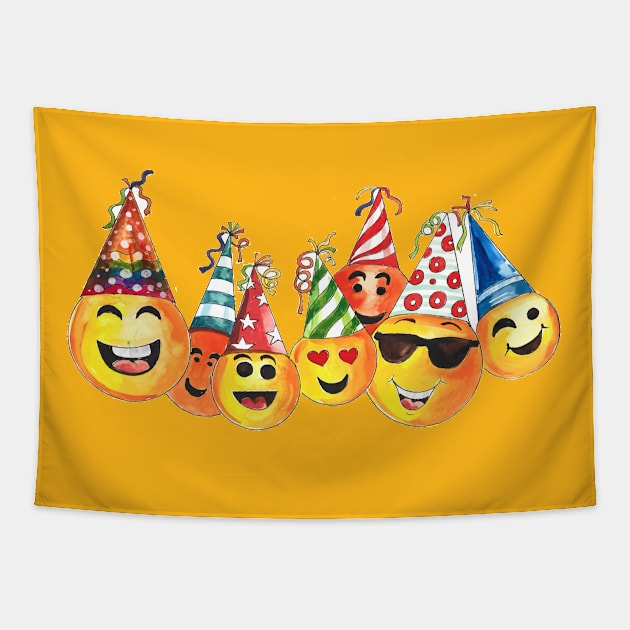 Happy Birthday celebration Card Tapestry by Mako Design 