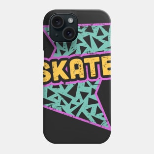 SKATE | Rad 90s Roller Skating Pattern Phone Case