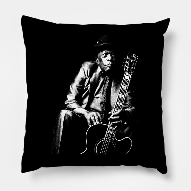 Retro John Lee Hooker Pillow by TuoTuo.id
