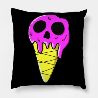 Anime Kawaii Skull Ice Cream Sticker Gift Pillow