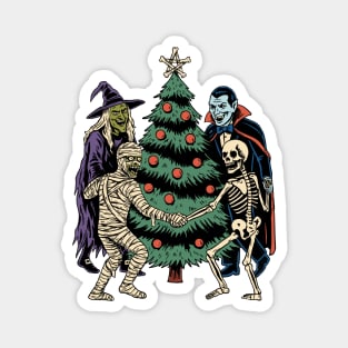 Monsters Christmas Magnet