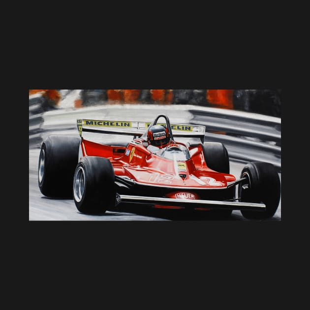 Gilles Villeneuve, Ferrari 312T4 by oleynik