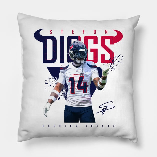 Stefon Diggs Pillow by Juantamad