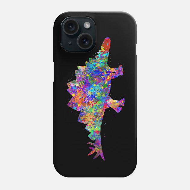 Stegosaurus dinosaur Phone Case by Yahya Art