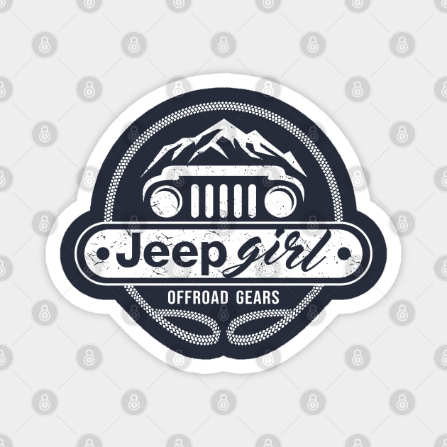 Jeep Girl Magnet by gravisio