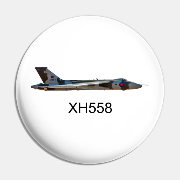 XH558 Avro Vulcan Pin by SteveHClark