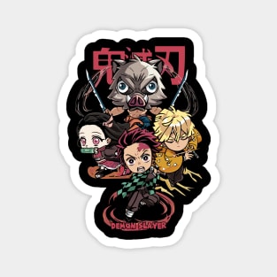 Chibi Demon Slayer Characters Magnet