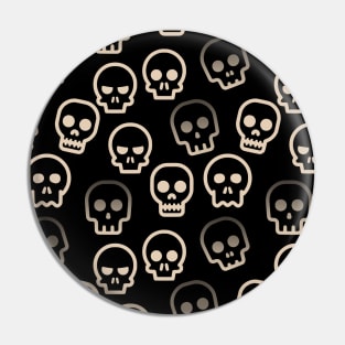 Skulls Pattern Pin