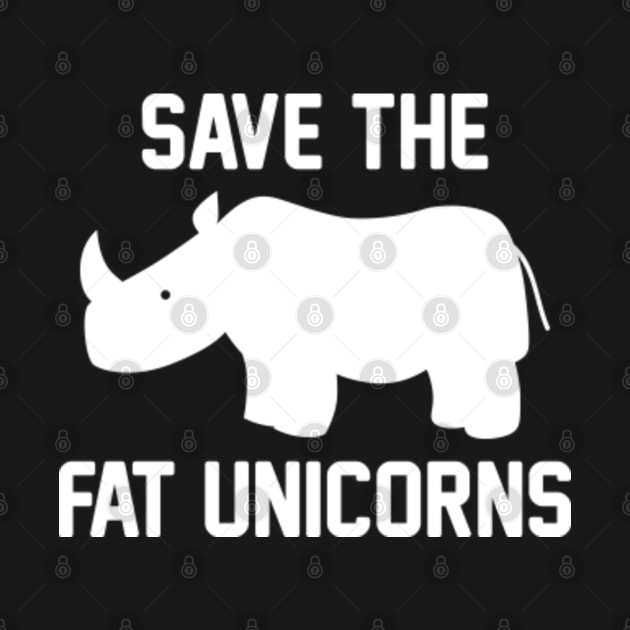 Save The Fat Unicorns by VectorPlanet