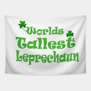 Worlds tallest leprechaun funny St Patrick's Irish Tapestry