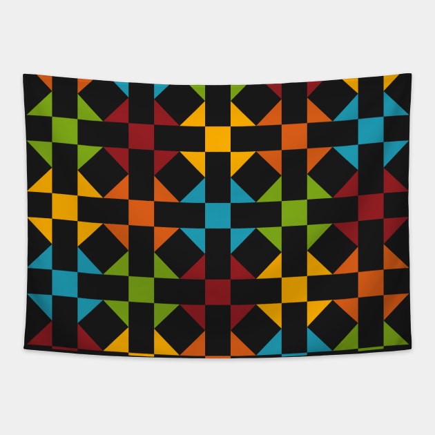 Geometric Pattern: Quilt: Winter Tapestry by Red Wolf