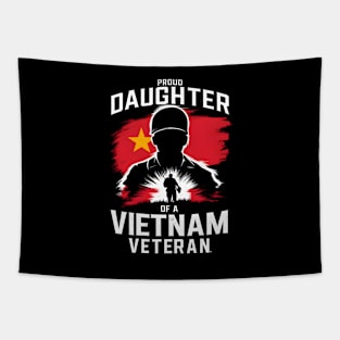 Proud Daughter of a Vietnam veteran | Memorial day | Veteran lover gifts Tapestry