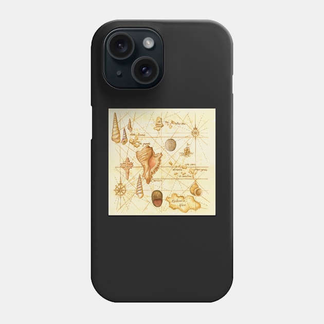 Sea with Shells Phone Case by astrongwater