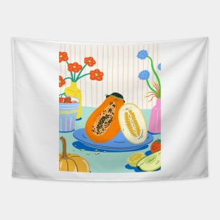 papaya Tapestry