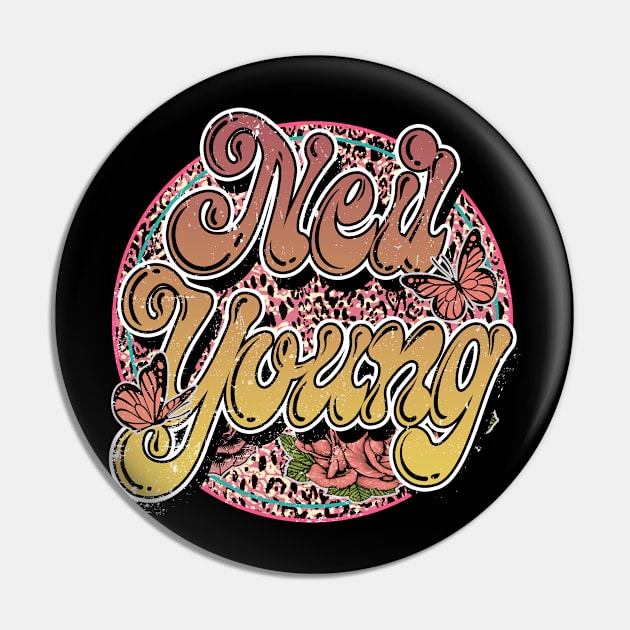 Graphic Neil Proud Young Name Flower Birthday 70s 80s 90s Vintage Styles Pin by Gorilla Animal